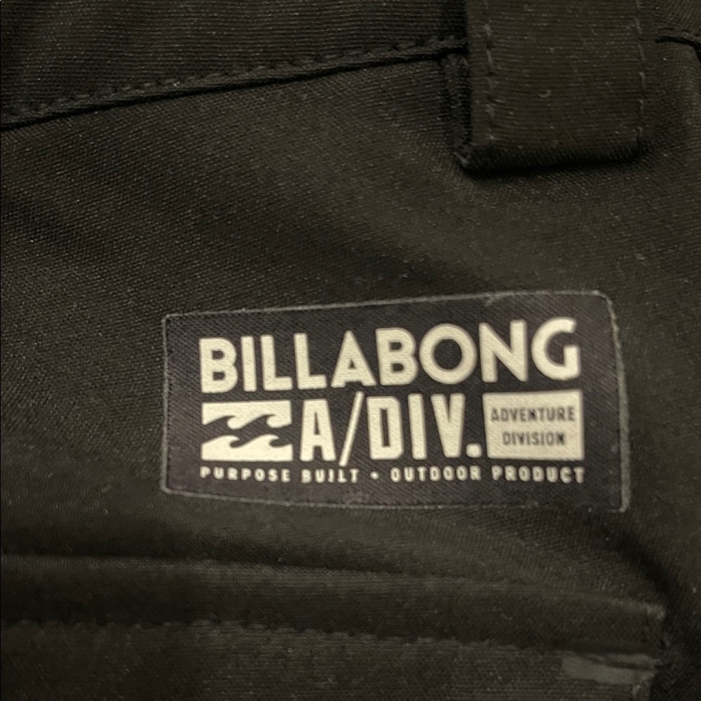 Billabong A/Div Black Ski/Snowboard Pants, Like New, Vintage